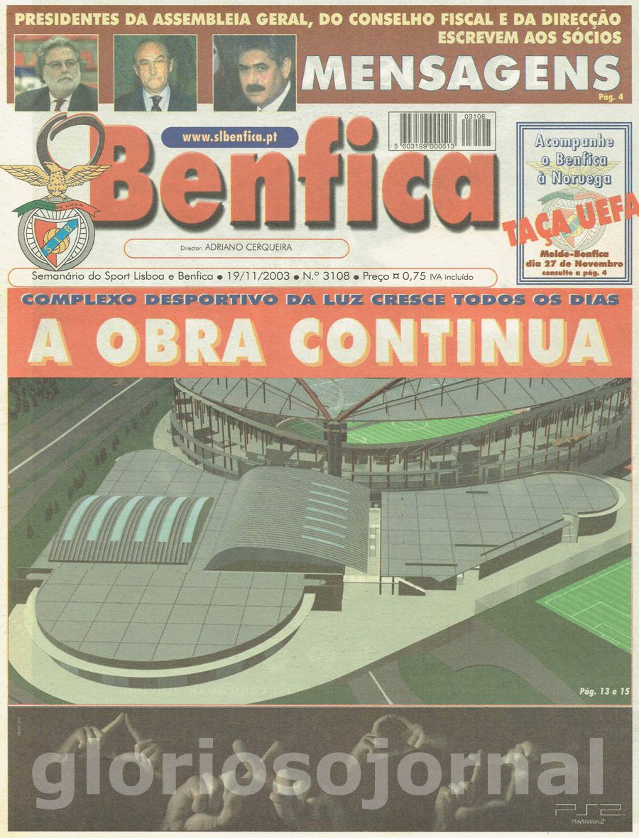 jornal o benfica 3108 2003-11-19